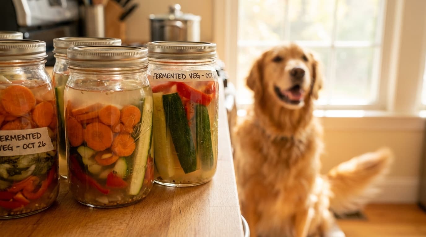 Fermentiertes Gemüse für Hunde: Mikrobiom natürlich stärken